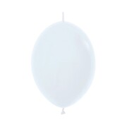 Link-O-Loon Fashion White Latex Linking Balloons 30cm Pk 50