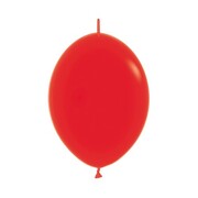 Link-O-Loon Fashion Red Latex Linking Balloons 30cm Pk 50