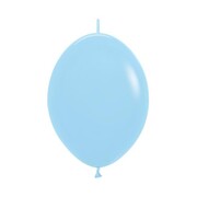 Link-O-Loon Matte Pastel Blue Latex Linking Balloons 30cm Pk 50