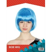 Bright Blue Bob Wig Cosplay Costume Accessory