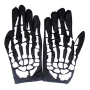 Skeleton Gloves Adult Halloween  Pk2 JD