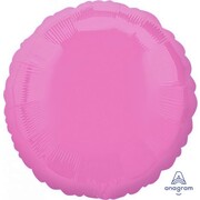 Metallic Bright Pink Circle 18in. Standard Foil Balloon Pk 1 