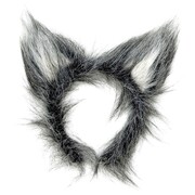 Wolf Ears Headband | Grey Furry Animal Costume Ears