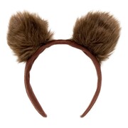 Bear Ears Headband | Dark Brown Furry Animal Costume Ears