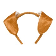 Dog Ears Headband | Light Brown Furry Animal Costume Ears