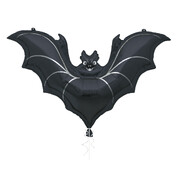Black Halloween Bat Foil Supershape Balloon 81cm
