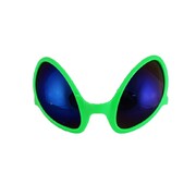 Green Alien Party Glasses Pk 1