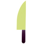 Glow in the Dark Plastic Butchers Knife 49cm - Halloween Costume Accessory