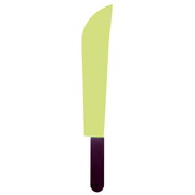 Glow in the Dark Plastic Machete 52cm - Halloween Costume Prop