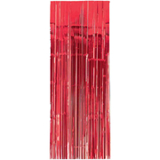Metallic Red Foil Tinsel Curtain (90 x 240cm)