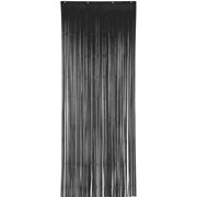 Black Foil Tinsel Curtain (91 x 243cm)