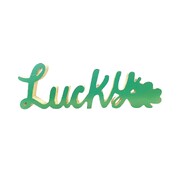 St Patrick's Day MDF Wooden Lucky Table Decoration