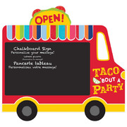 Mexican Fiesta Truck Chalkboard Easel Sign Decoration (35cm x 33cm) Pk 1