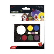 Clown Face Paint Make-Up Palette with Applicator Pk 1