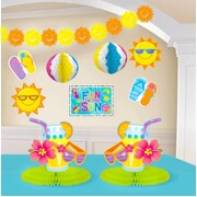 Fun In The Sun Beach Party Room Decorating Kit 10 Pieces