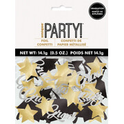 Gold Silver Black Graduation Confetti Scatters Hats (14g)