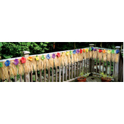 Hawaiian Luau Deck Fringe Garland 7.3m