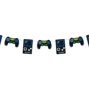 Gamer Gaming Cutout Bunting Banner 2.13m