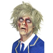 Halloween Grey/Green Zombie Wig Pk 1