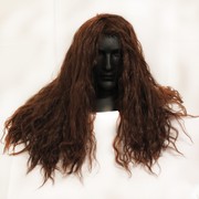 80's Party Wig - Heavy Metal Rocker Long Brown Pk1 