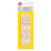Groovy Peace Tall Birthday Cake Candles 12.5cm Pk 12