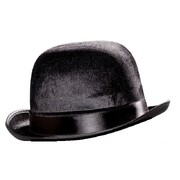 Black Derby Bowler Hat