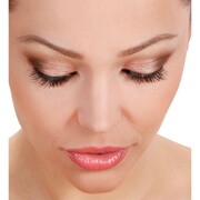 Mixed Short & Long Spikes Black Eyelashes 1 Pair with Adhesive - Halloween Costume
