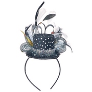 Hollywood Glitz Mini Hat with Feather Headband