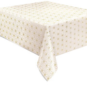 Gold Geometric Foil Tablecover 1.37m x 2.13m