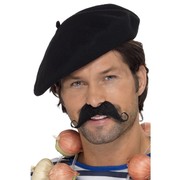 Black Felt French Beret Pk 1 (Hat Only)