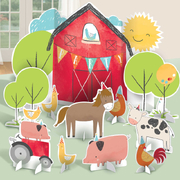 Barnyard Farm Animals Table Decorating Kit (11 Pc)