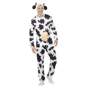 Adult Cow One Piece Suit Costume with Udder (One Size)