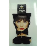 Instant Cat Costume Set (Ears, Tail & Bowtie) Pk 1