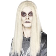 Halloween White/Grey Indian Wig Pk 1