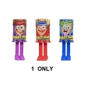 Assorted Crazy Hair Squeeze Candy 36g (Pk 1)