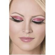 Fake Eyelashes Black With Silver Glitter Strip & Glue