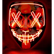 Light Up Red Purge Halloween Face Mask