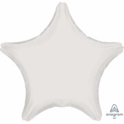 Metallic White Star 19in. Standard Foil Balloon Pk 1
