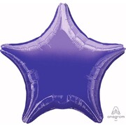 Metallic Purple Star 19in. Standard Foil Balloon Pk 1