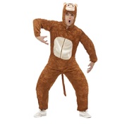 Adult Monkey One Piece Suit Costume (Medium, 38-40in) Pk 1