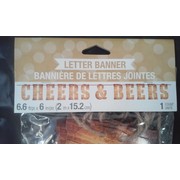 Cheers & Beers Jointed Banner (2m) Pk 1