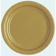 Metallic Gold 9in. Paper Plates Pk 16