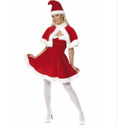 Adult Miss Santa (Mrs. Claus) Costume (Medium, 12-14) Pk 1
