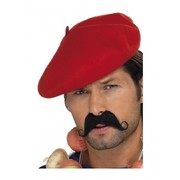 Red Felt French Beret Pk 1 (Hat Only) 