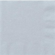 Silver Cocktail Napkins Pk 20 