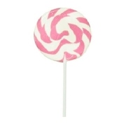 Mega Pop Pink Swirl Lollipop 85gm (Pk 1)
