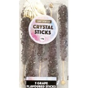Purple Grape Flavour Sugar Crystal Sticks 110g (5 Pieces)