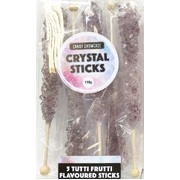 Lavender Tutti Frutti Flavour Sugar Crystal Sticks 110g (5 Pieces)
