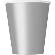 Silver 9oz Cups Pk 8 