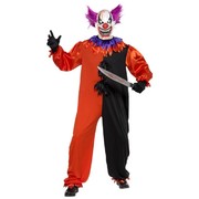 Halloween Adult Bo Bo the Scary Clown Costume (XL, 46-48)